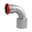 FixTrend Steel Press szénacél ív, 90°, 28mm tok-1/2"B