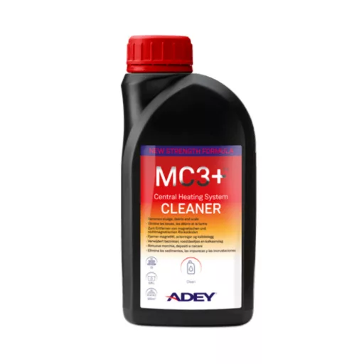 ADEY MC3+ központi fűtésrendszer tisztító folyadék piros kupakos flakonban, 500 ml
