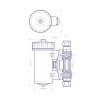 ADEY MagnaClean Professional 2 mágneses iszapleválasztó, 22 mm