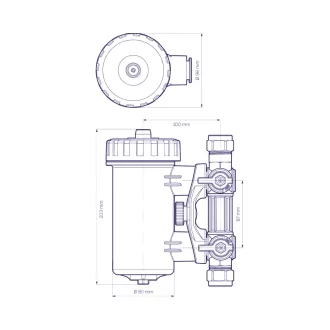   ADEY MagnaClean Professional 2 mágneses iszapleválasztó, 22 mm