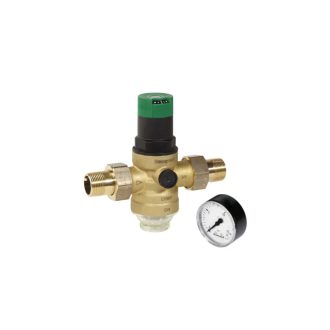 HONEYWELL D06F állítható nyomáscsökkentő szelep hálózati vízre nyomásmérővel, 1"   HONEYWELL D06F állítható nyomáscsökkentő szelep hálózati vízre nyomásmérővel, 1"