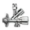 ALBERTONI kombinált sarokszelep, 1/2" x 3/4" x 3/8"