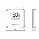 HONEYWELL DT4M digitális programozható vezetékes szobatermosztát fehér színben