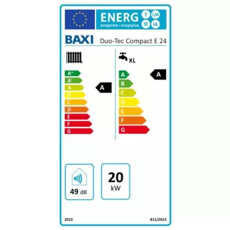   BAXI Duo-Tec Compact E 24 ERP fali kondenzációs kombi gázkazán, 20kW