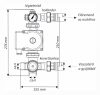 DELTA termosztatikus padlófűtés keverőegység osztóhoz, 1"