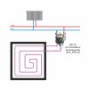 DELTA termosztatikus keverőegység (max.40m2 padló fűtésre)