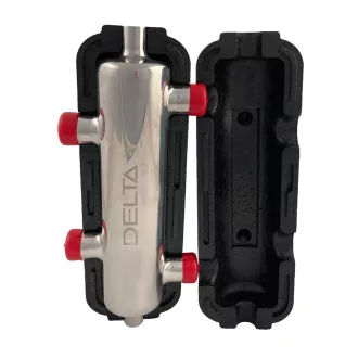   DELTA 4 csonkos inox hidraulikus váltó szigeteléssel 1", 4.8 m3/h