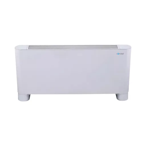 Concept MKH2 parapetes fan-coil fehér burkolattal, felső rácsos légkifúvással, elölnézet