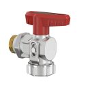 FLAMCO KFE sarok golyóscsap fűtésre, 1/2"K