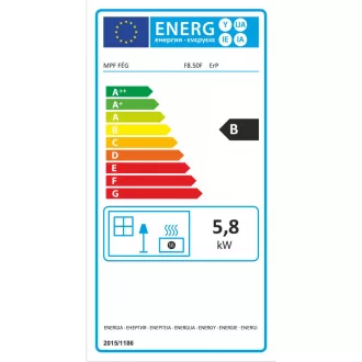   FÉG F850F ERP parapetes gázkonvektor parapet szett nélkül bézs színben, 5.8 kW