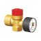 CONCEPT FLAMCO Flopress AG fűtési biztonsági szelep manométerrel, 3 bar, 1/2" x 1/2"