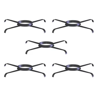 TRICOX FKP805 fekete négylábú központosító flexibilis rendszerhez, 110 mm, 5 darabos szett