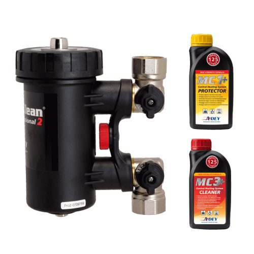 ADEY MagnaClean Professional 2 mágneses iszapleválasztó, 1" Chemical Pack