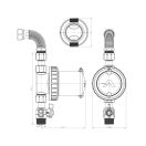 ADEY MagnaClean Atom2 mágneses iszapleválasztó, 3/4"