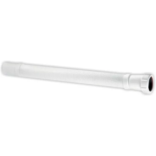 MCAlpine FLX-CCB1W fehér flexibilis bekötőcső 5/4"x32 anyás csatlakozással