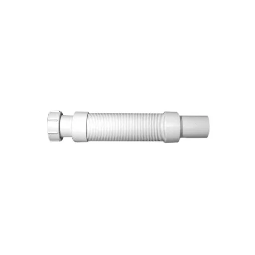McAlpine FLX-CCS6 fehér flexibilis bekötőcső hollandi anyával, 6/4"x40, kihúzható