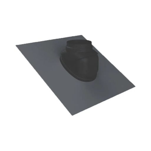 TRICOX FT30C ferdetető borítás ólom gallérral, fekete színben 60/100 - 80/125 mm csőhöz