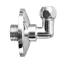 Albertoni krómozott roppanógyűrűs könyök idom takarórózsával, 1/2" - 10 mm