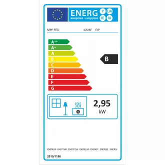   FÉG GF25F ERP parapetes gázkonvektor parapet szett nélkül bézs színben, 2.9 kW