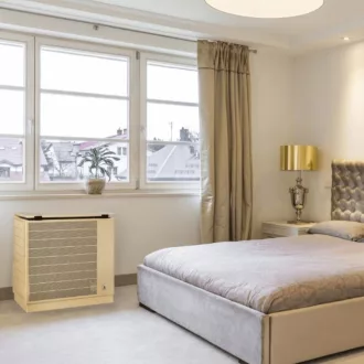   FÉG GF40F ERP parapetes öntvény gázkonvektor parapet szett nélkül bézs színben, 4 kW