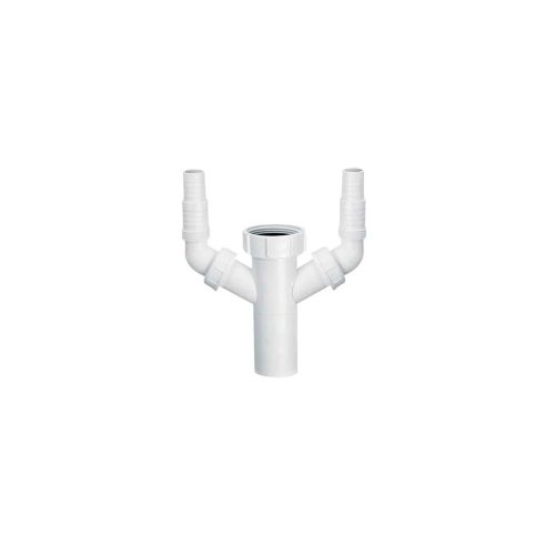 MCALPINE HC14 mosógépbekötő iker csatlakozó, 6/4" x 40mm x 120mm
