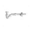 MCALPINE HC23 bidé szifon bekötőcsővel, 5/4" x 32mm 