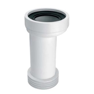   MCALPINE HC37S/WC-CON2 WC-bekötő cső, egyenes, L=260mm, DN100/110