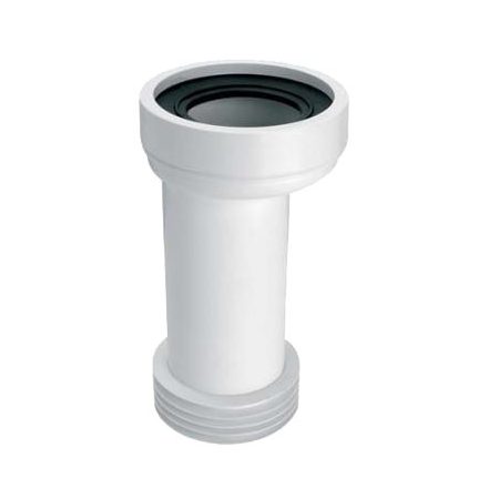 MCALPINE HC37S/WC-CON2 WC-bekötő cső, egyenes, L=260mm, DN100/110
