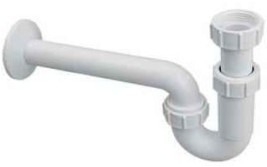 MCALPINE HC4-PF32-L műanyag csőszifon leeresztőszelep nélkül 200mm csővel, 5/4" x 32mm