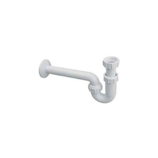 MCALPINE HC4-PF32-L műanyag csőszifon leeresztőszelep nélkül 200mm csővel, 5/4" x 32mm