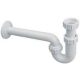 MCALPINE HC4-PF32-L műanyag csőszifon leeresztőszelep nélkül 200mm csővel, 5/4" x 32mm