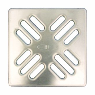   HL 037N.1E inox lefolyórács padlóösszefolyóhoz, 115 x 115 mm