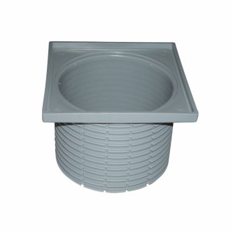   HL 037N.2E rácstartó padlóösszefolyóhoz, D110/90, 123 x 123 mm