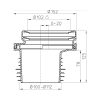 HL 200/1 excenteres WC bekötő DN110