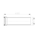 HL 203/1 WC bekötőcső ajakos tömítéssel, DN110 x 400 mm