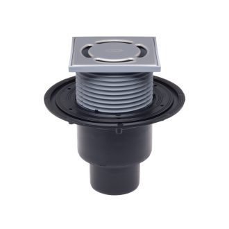   HL 310N padlóösszefolyó függőleges kifolyóval, DN 50/75/110, 123 x 123 mm
