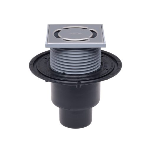 HL 310N padlóösszefolyó függőleges kifolyóval, DN 50/75/110, 123 x 123 mm