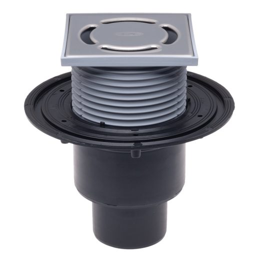 X HL 310NPr padlóösszefolyó függőleges kifolyóval, DN 50/75/110, 123 x 123 mm