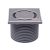 HL 37N rácstartó, 110mm cső/123x123mm műanyag keret, 115x115mm inox rács