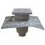HL 616HSW/1 Perfekt kültéri víznyelő függőleges kifolyóval és gallérral, DN110,  244 x 244 mm