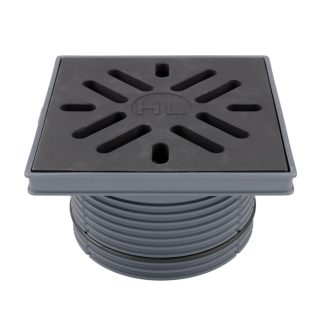   HL 621 rácstartó kültéri víznyelőhöz öntöttvas ráccsal, d195 mm, 240 x 240 mm 
