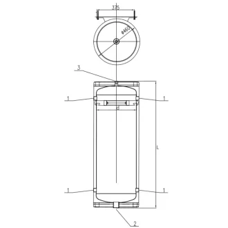   CONCEPT SG(B) 100 literes fali puffertartály, PUR szigeteléssel, csőkígyó nélkül