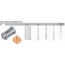 FixTrend Inox press karmantyú, 76.1 mm