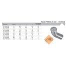 FixTrend Inox press 1 tokos ív 45°, 28 mm