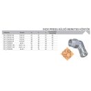 FixTrend Inox press könyök külső menettel, 28 mm - 1" 