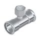 FixTrend Inox press T-idom, menetes ággal, 108 - 3/4" - 108 mm