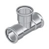 FixTrend Inox press egál T-idom, 22 mm