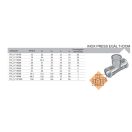 FixTrend Inox press egál T-idom, 54 mm