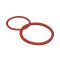 FixTrend Inox press O-gyűrű, gőzre, FKM piros, 22 mm