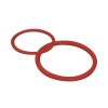 FixTrend Inox press O-gyűrű, gőzre, FKM piros, 42 mm